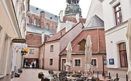 Matkat Riikaan Latviaan kuvassa Koventa Seta Hotel vanhassa kaupungissa